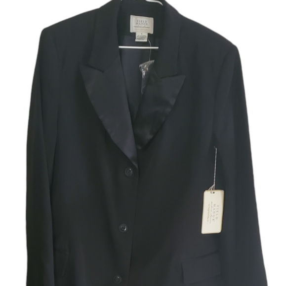 FIELD MANOR SIZE 16 OVERCOAT BLACK NWT - Picture 1 of 6